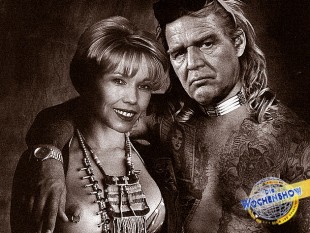 Die Wochenshow: Gerhard Schröder und doris Köpf als Rocker