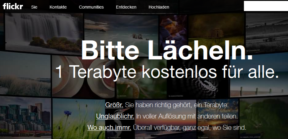 Flickr hat endgültig alle "e"s verkauft.